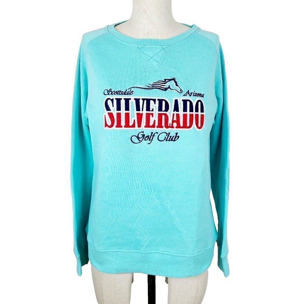NEW Ouray Sportswear Sweatshirt M Mint Green Scottdale‎ AZ Silverado Golf…